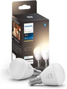 Philips Hue White E14 Luster, 2 x 470 lm, 2er Pack