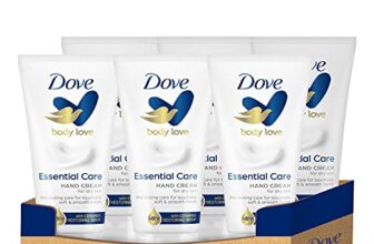 Dove Feuchtigkeitsspendende Handcreme, essentielle Ernährung, spendet Feuchtigkeit und pflegt die Haut, 75 ml, 6 Stück
