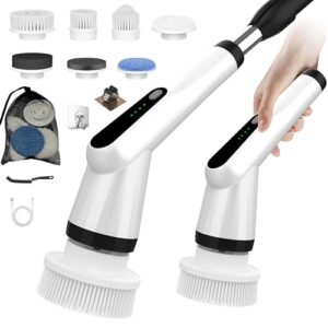 Elektrische Reinigungsbürste, Electric Cleaning Brush mit 7 Wechselbürsten