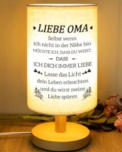 PRSTENLY Oma Geschenk Geburtstag, beste Oma Tischlampe Ostern Geschenk Oma