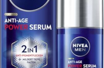 NIVEA MEN Anti-Age 2in1 Power Serum, Gesichtspflege für Männer mit Hyaluron für Anti-Aging-Effekt, Hautpflege mit LUMINOUS630® gegen Alters- und Pigmentflecken (30 ml)