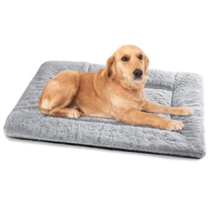 Baodan Hundebett Mittelgroße Hunde, Hundedecke, Hundematte, 90x60cm, Grau