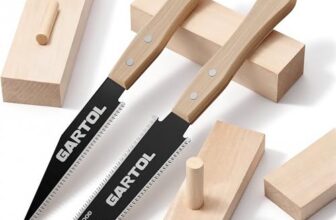 GARTOL 2-tlg. Japansäge Set mit Ryoba & 6 Zoll Handsäge aus SK5 Stahl