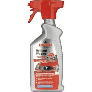 NIGRIN Performance Brillant-Wachs TURBO Auto Wachs, 500 ml Sprüh-Flasche, intensiviert Farben, bringt brillanten Hochglanz