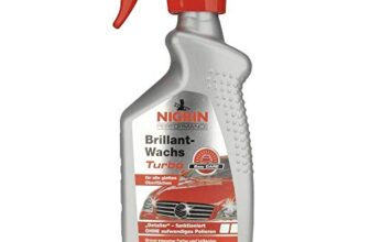 NIGRIN Performance Brillant-Wachs TURBO Auto Wachs, 500 ml Sprüh-Flasche, intensiviert Farben, bringt brillanten Hochglanz