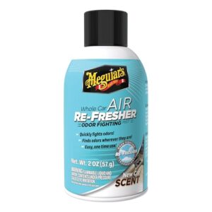 Meguiar’s Lufterfrischer – Neuwagenduft – Entfernt dauerhaft unangenehme Gerüche wie Rauch, Tiergeruch etc – G16402EU Air Re-Fresher New Car- 59ml