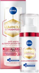 NIVEA LUMINOUS630 Anti-Age & Altersflecken Serum, Gesichtspflege mit Thiamidol, Kollagen Booster und Hyaluronsäure für reife Haut, füllt und stärkt die Haut (30 ml)