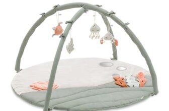 Hauck Spieldecke mit Spielbogen (Activity-Decke) Relax N Watch – Water Animals