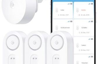 GoveeLife Upgrade Smarter Wassermelder 1s mit Hub, 3 Wassersensoren
