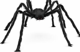 CNMTCCO Halloween Outdoor Dekorationen 1.5 Meter Spinne Kuscheltier