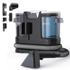 Lubluelu Nasssauger Polsterreiniger Gerät 22 kPa, 600W Waschsauger Schwarz Matt
