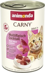 animonda Carny Katzen Nassfutter Multifleisch-Cocktail (6 x 400g), getreidefreies Katzen Nassfutter ohne Zucker, mit frischen fleischigen Zutaten