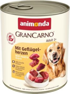 animonda GranCarno Adult Hundefutter Geflügelherzen (6×800 g)