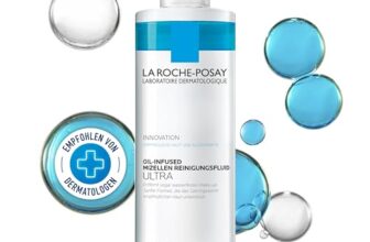 La Roche Posay Ultra Oil-Infused Mizellen-Reinigungsfluid, Gesichtsreinigung für empfindliche Haut, Entfernt wasserfestes Make-up, Ohne Duftstoffe und Alkohol, Gesichtswasser mit Öl, 400 ml