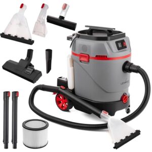 LEHMANN Primewash 2800 Waschsauger, Profi Teppichreiniger & Polsterreiniger mit Heißwasser 60°C, Nass- & Trockensauger mit 35 L Tank, Sprühextraktionsgerät für Textilien & Böden, Grau