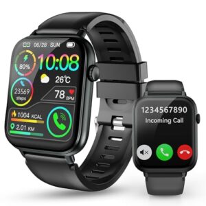 VKROBAG Smartwatch Herren Damen 1,85″ HD Touchscreen mit Telefonfunktion