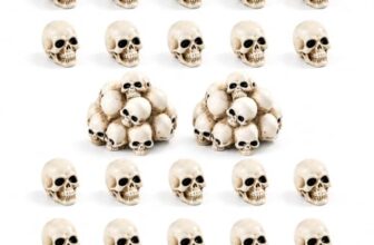 22-teiliges Totenkopf-Deko-Set – 20 Mini-Sets und 2 Totenkopf-Stapelsets