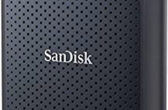 SANDISK Extreme Portable SSD 1 TB (tragbare NVMe SSD, USB-C, bis zu 1.050 MB/s Lesen, bis 1.000 MB/s Schreiben, Wasser- und staubbeständig) Schwarz,Solid State Drive