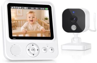 OBVHNUA Babyphone mit Kamera ohne WLAN, 2,8 Zoll 720P, 96 Std. VOX