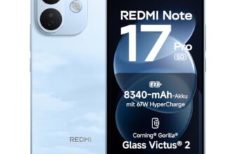 Xiaomi REDMI Note 17 Pro 5G, Smartphone 8+512 GB, Sky Blue, 8340 mAh Akku