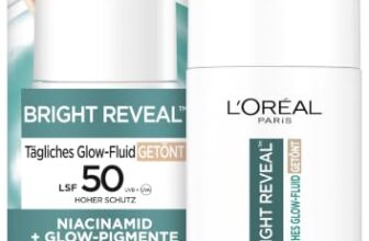 L’Oréal Tägliches Getöntes UV Glow-Fluid LSF 50, Niacinamid + Glow-Pigmente, Farbe: Hell, Bright Reveal, 1 x 50 ml