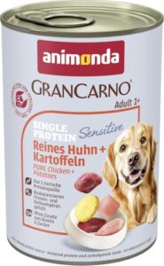 animonda GranCarno Hunde Nassfutter Sensitiv Huhn + Kartoffeln (6 x 400g)