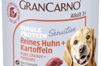 animonda GranCarno Hunde Nassfutter Sensitiv Huhn + Kartoffeln (6 x 400g)