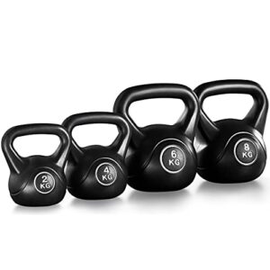 Yaheetech Kettlebell 20 kg Set Kugelhantel 2kg /4kg / 6kg/ 8kg Kugelgewicht