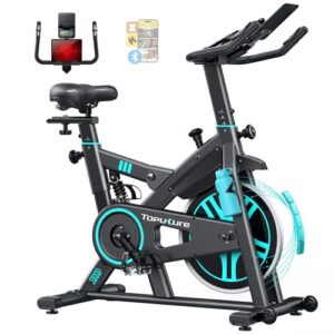 [2026 Aktualisierte] Heimtrainer Fahrrad mit APP und Herzfrequenz, Ergometer Mit Stoßdämpfungssystem, Ultraleise