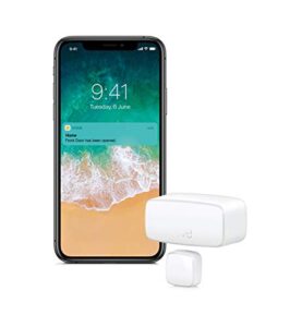 Eve Door & Window (Apple Home) – Smarter Kontaktsensor für Türen & Fenster, Sensor zum energiesparenden Heizen, Mitteilungen (offen/zu), automatische Aktivierung von Leuchten & Geräten, Thread