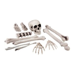 Boland – Totenkopf und Knochen Deko-Set, 12-teilig