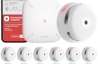 X-Sense Smart Rauchmelder mit SBS50-Basisstation, FS121, 12 Stück