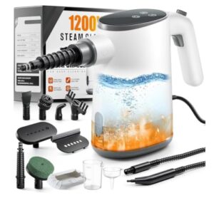 Volticore Handdampfreiniger, 650ml Tank & 11 Zubehör gegen Fett & Schmutz