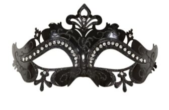 W WIDMANN MILANO Party Fashion 04741 – Augenmaske Fledermaus aus Spitze, Maskenball, Mottoparty, Karneval