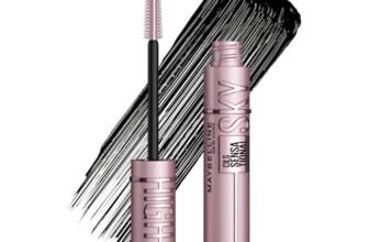 Maybelline New York Sky High Mascara für extreme Länge & volles Volumen, Tower Flex Bürste für Definition bis in die Spitzen, Formel mit Bambusextrakt, Schwarz (Very Black)