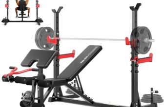 YOLEO Multifunktion Training Fitness Bank,3+6 Einstellbare Übungsbank Bizepstraining und Rückentrainer, Beinhalterung für Bauchtraining Mehrweg Sit up Bank, mit hochwertigem dickem Polster