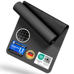 LILENO SPORTS Bodenschutzmatte Fitnessgerät 60×120 cm | 8 mm starke