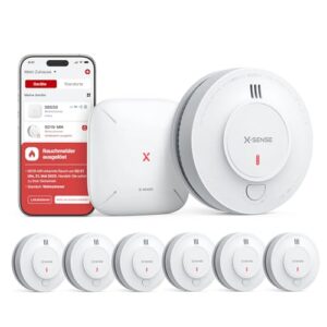 X-Sense Smart Rauchmelder mit 10-Jahres-Batterie, SD19-MN61, 6 Stück