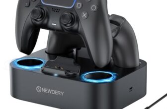 NEWDERY Doppelladestation für PS5 Controller