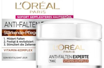 L’Oréal Paris Feuchtigkeitspflege für das Gesicht, Anti-Aging Tagescreme zur Minderung von Falten, Vitamin B3 und Vitamin E, Festigt und revitalisiert die Haut, Anti-Falten Experte, 1 x 50 ml