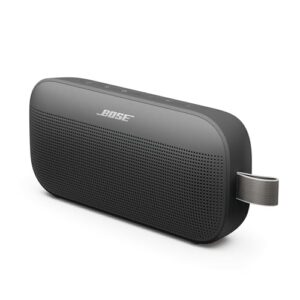Bose SoundLink Flex SE Tragbarer Bluetooth Lautsprecher (2. Gen.), Tragbarer Outdoor Lautsprecher, wasserdicht & staubdicht, mit naturgetreuem Klang, Ohne Mikrofon, bis zu 12 h Akkulaufzeit, Schwarz