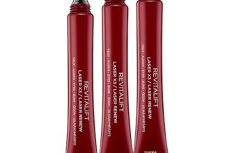 L’Oréal Paris Augenpflege, Revitalift Laser X3, Anti-Aging Augencreme mit 3-fach Wirkung, Hyaluronsäure, 15 ml (Packung mit 3)