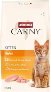 animonda Carny Kitten Huhn (1,75 kg), Kitten Trockenfutter für wachsende Kätzchen, Katzenfutter ohne Getreide und Zucker, Katzentrockenfutter mit 65 % Fleisch und tierischen Zutaten