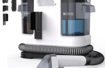 Lubluelu Nasssauger Polsterreiniger Gerät 600 W, 22 kPa Waschsauger Weiß