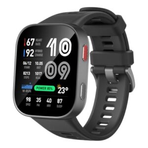 Amazfit Bip Max 50mm Smartwatch, 2.07″ AMOLED-Display, 20 Tage Akkulaufzeit, GPS, 4GB Speicher, Offline-Karten, Fitness-Tracker, Hybrid Training, 150+ Sportmodi, HYROX-Modus, 5ATM für Android & iPhone