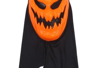 MPXEAVG Kürbis Maske Halloween, Kürbis Purge Maske, Dekoration Kostüm, für Cosplay, Kostümpartys und Partys