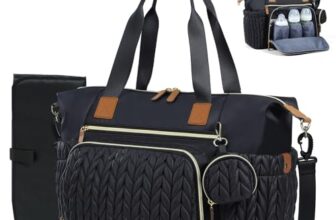 Tonyeee Wickeltasche mit Schnullertasche und Wickelunterlage, Wickelrucksack Multifunktions-Babytasche für Große Reisewindeltasche für Mama und Papa, isolierten Taschen-Schwarz
