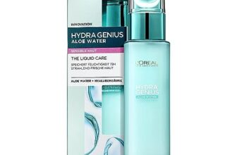 L’Oréal Paris Feuchtigkeitsfluid Sensible Haut für Frauen: frische und geschmeidige Haut & bis zu 72h Feuchtigkeit mit Aloe Water und Hyaluronsäure, Hydra Genius, 1x 70ml