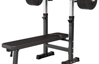 GORILLA SPORTS® Hantelbank mit Hantelset 38/70/100 kg, bis 200 kg, klappbar
