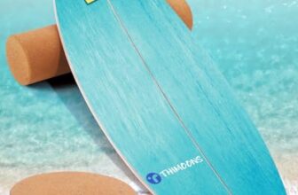 Balance Board Erwachsene | Rutschfeste Oberfläche & Rocker Shape | Surf Balanceboards für Surf Core-Training, Fitness, Reha & Koordination,inkl. Rolle, Halbkugel und Balance Ball